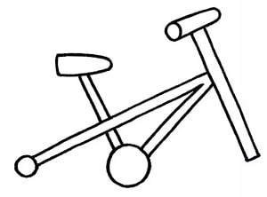 how to draw a bike