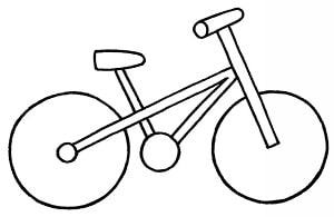 how to draw a bike