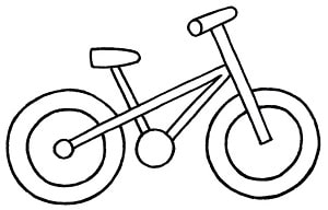 how to draw a bike