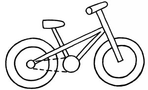 how to draw a bike