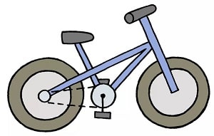 how to draw a bike