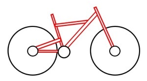 how to draw a bike