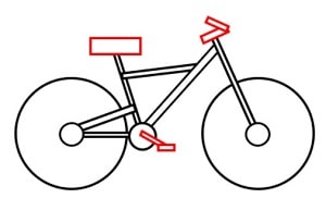 how to draw a bike