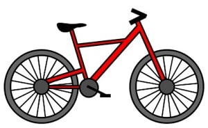 how to draw a bike