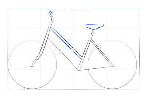 how to draw a bike