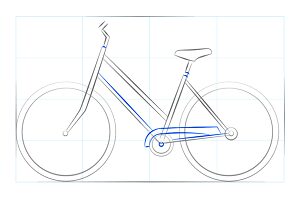 how to draw a bike