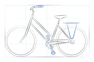 how to draw a bike