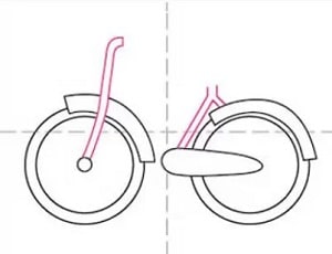 how to draw a bike