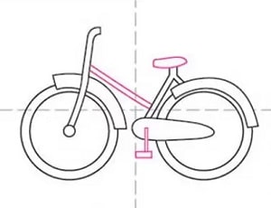 how to draw a bike